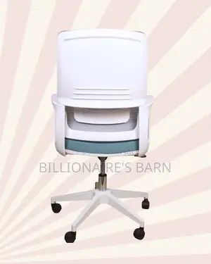 White Mid-Back Chair | Posture-Friendly Build for Daily Productivity