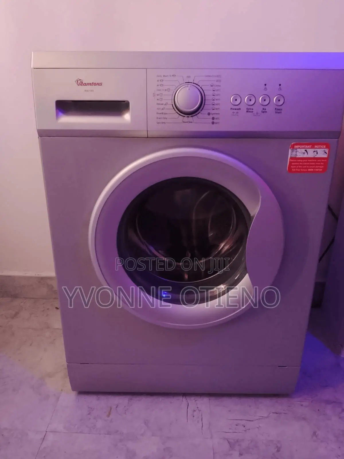 Ramtons Front Load Washing Machine – Good Condition