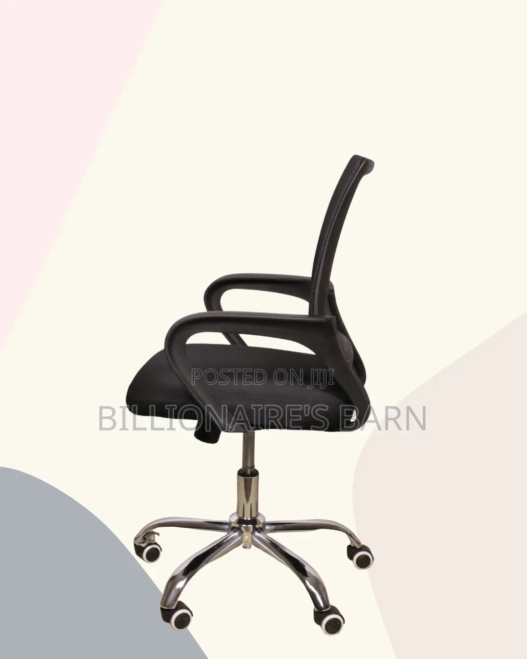 Black Compact Ergonomic Chair|Cool Airflow for Kenya’S Warm Afternoons