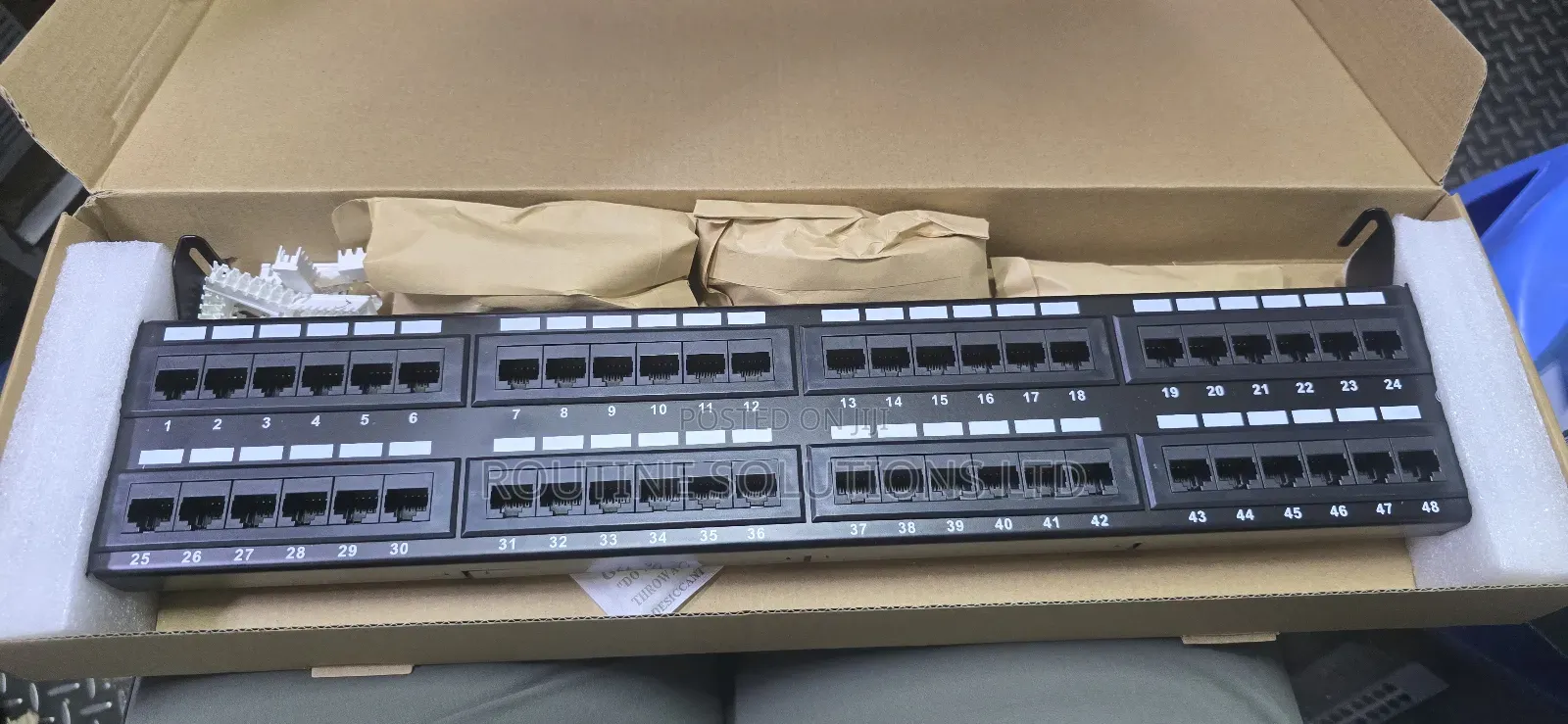 Giganet 48port Cat 6a Patch Pannel