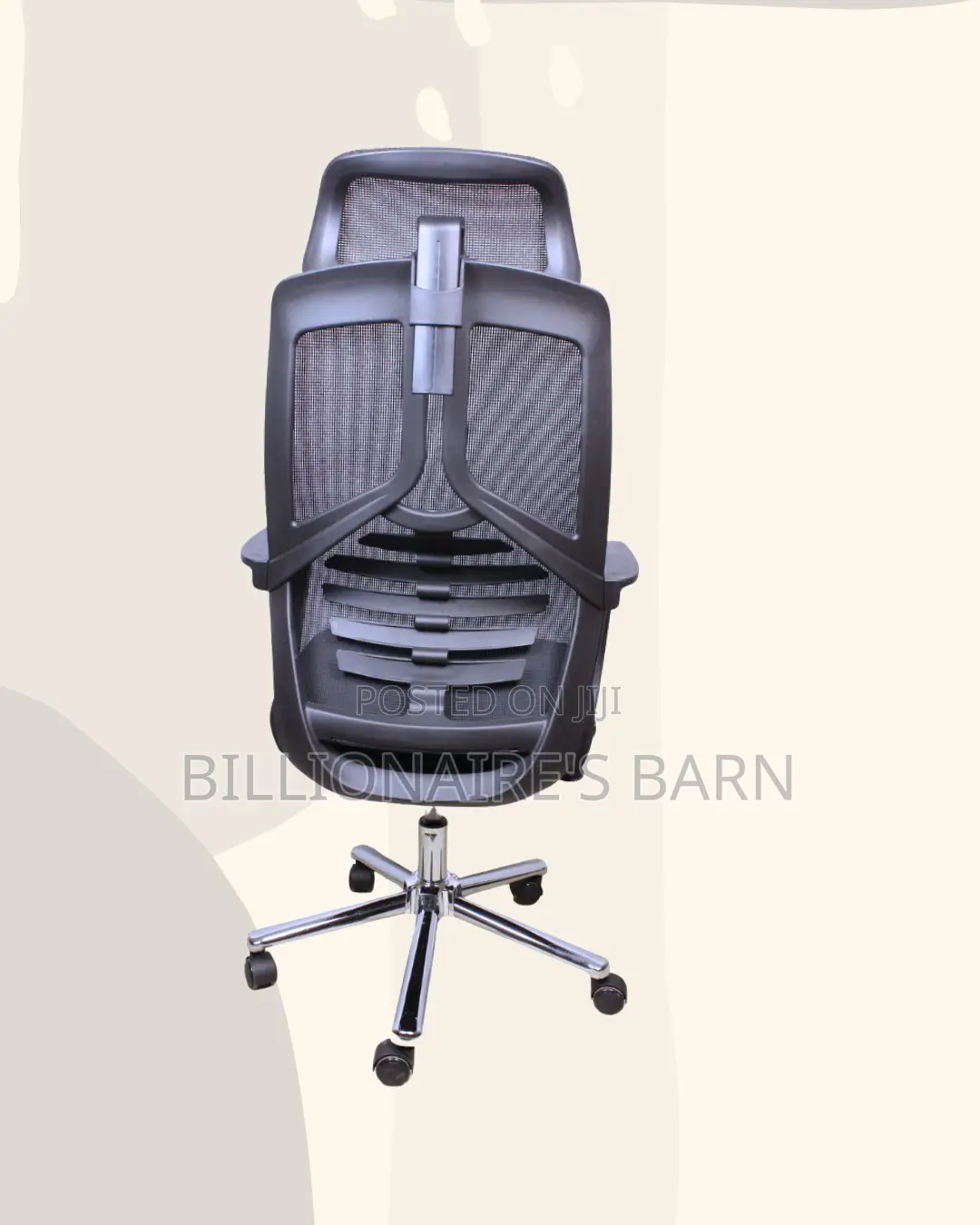 Black High-Back Mesh Chair | Cool Airflow for Kenya’S Warm Afternoons