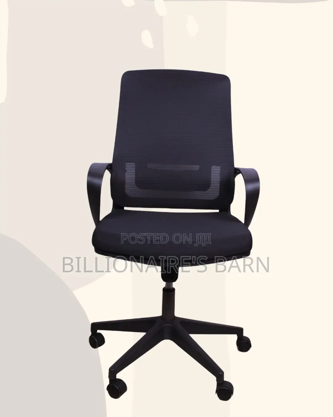 Black Mid-Back Mesh Chair | Cool Airflow for Kenya’S Warm Afternoons |