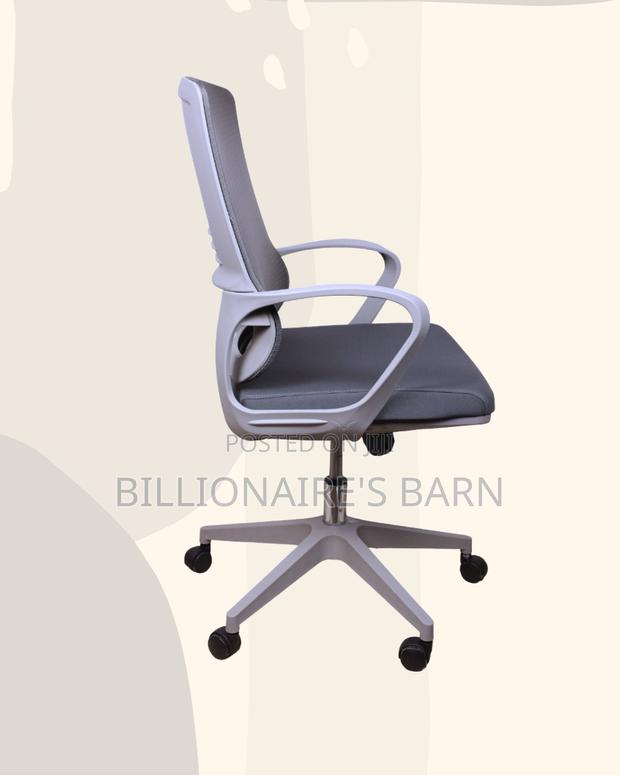 Grey Mid-Back Mesh Chair | Cool Airflow for Kenya’S Warm Afternoons | - main view
