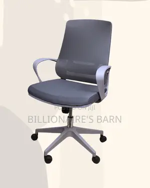 Grey Mid-Back Mesh Chair | Cool Airflow for Kenya’S Warm Afternoons |