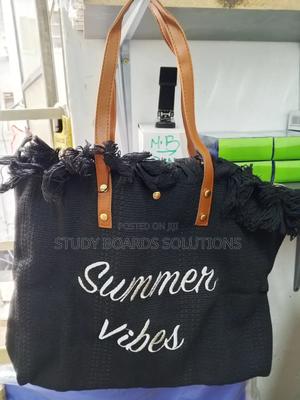 Black Summer Vibes Tote Shoulder Bag - thumbnail 2