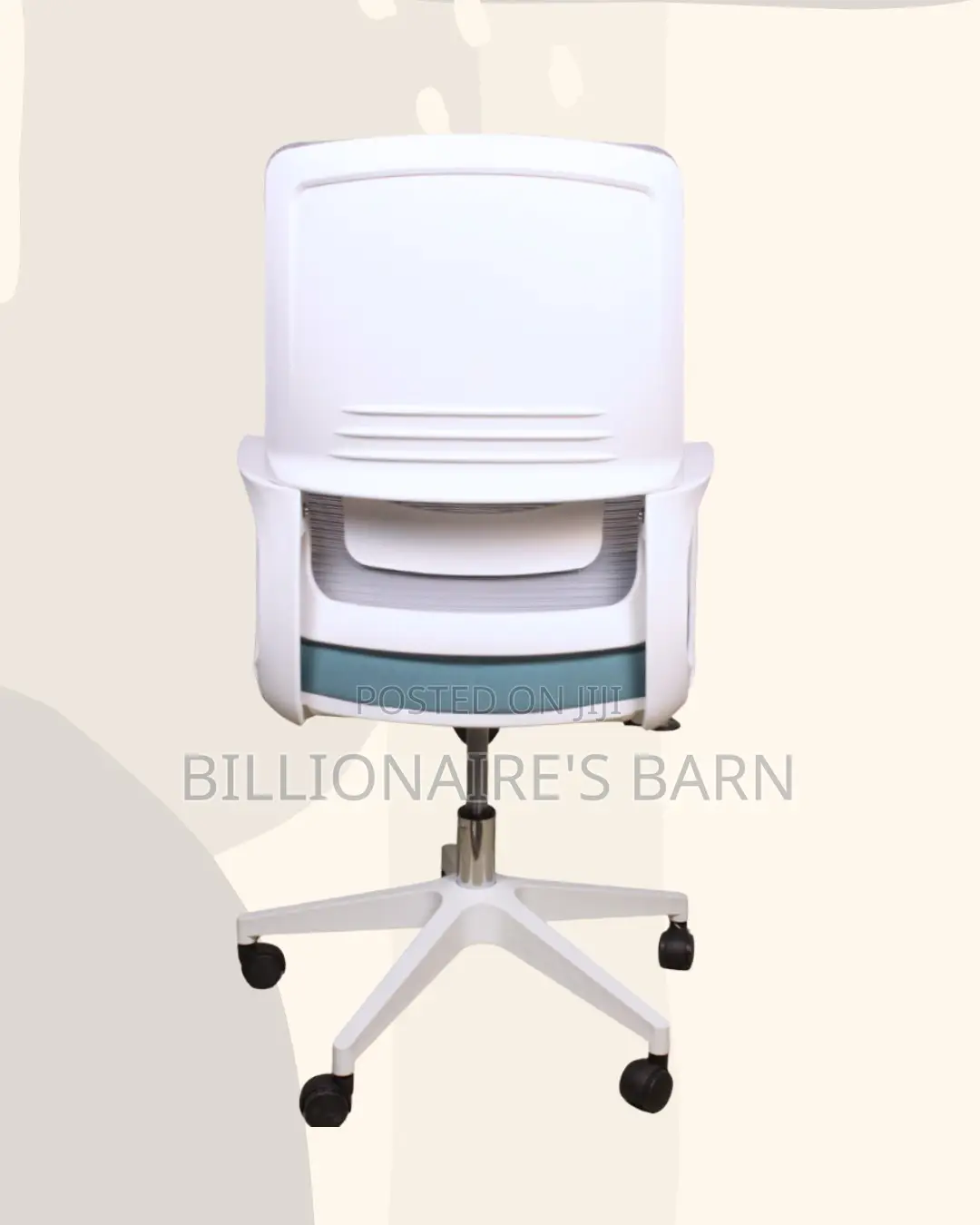 White Mid-Back Mesh Chair | Cool Airflow for Kenya’S Warm Afternoons |