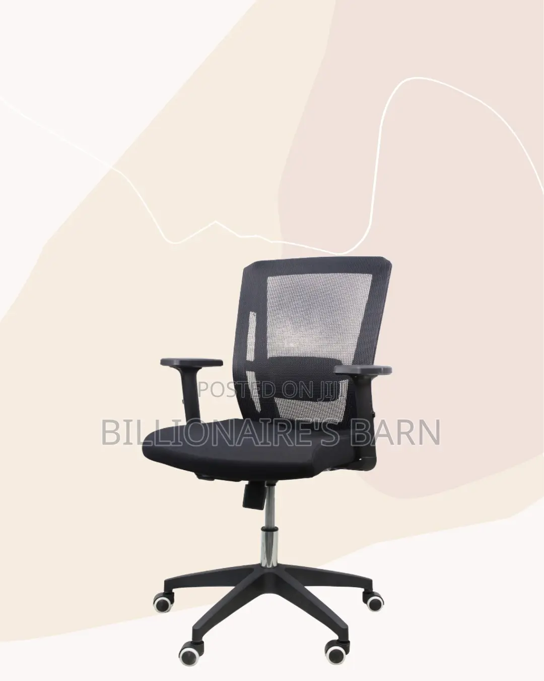Black Origin Mesh Chair | Cool Airflow for Kenya’S Warm Afternoons |