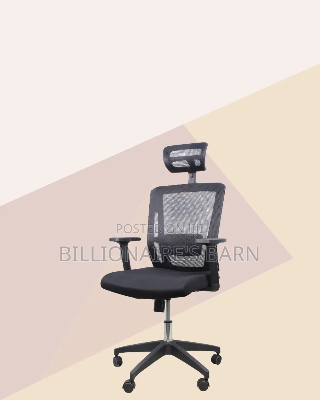 Black Ergonomic Mesh Chair | Cool Airflow for Kenya’S Warm Afternoons