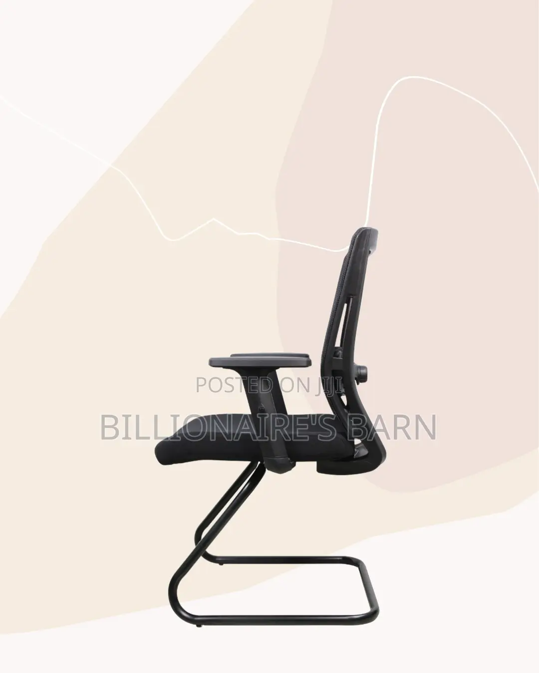 Black Visitor Chair | Cool Airflow for Kenya’S Warm Afternoons