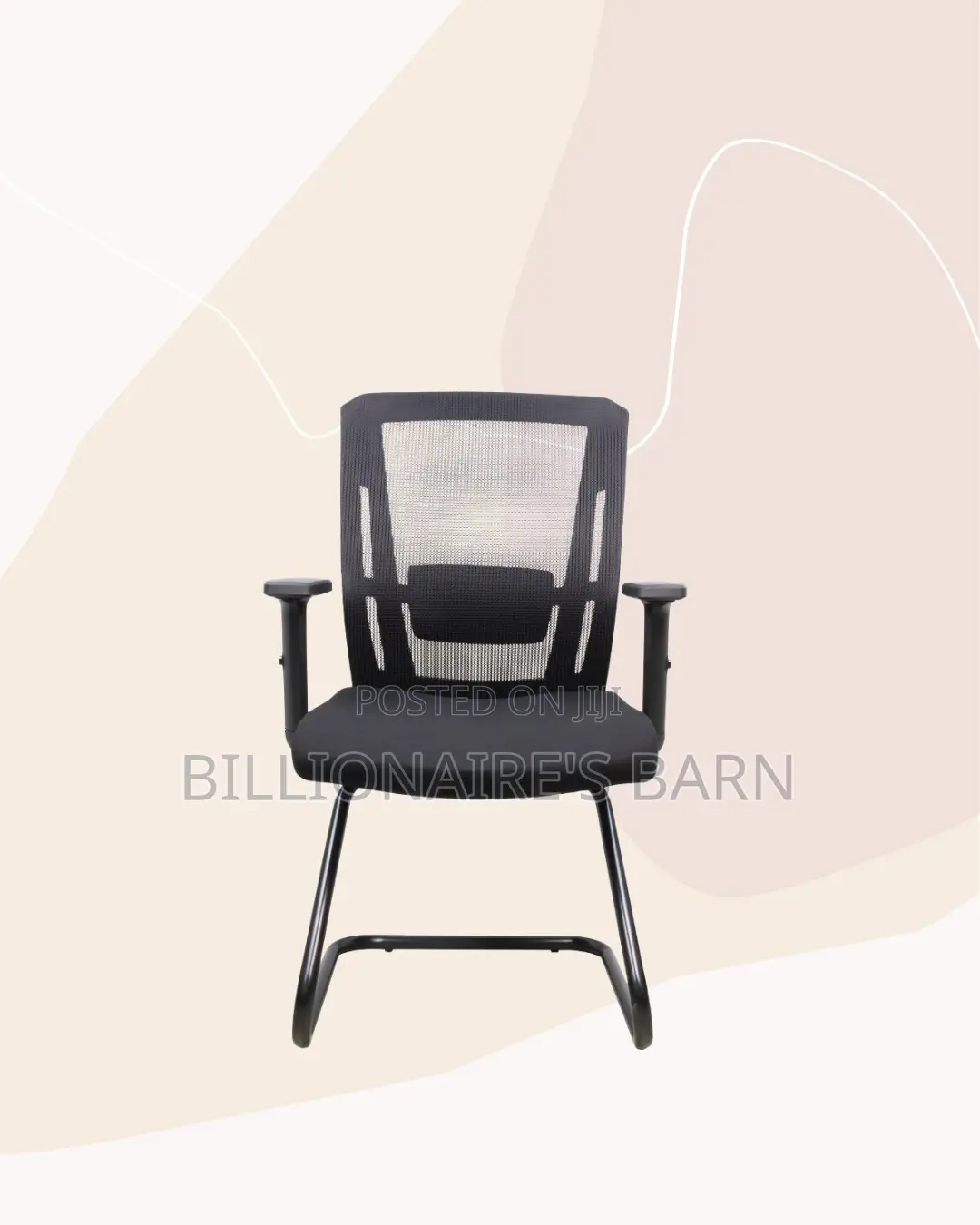 Black Visitor Chair | Cool Airflow for Kenya’S Warm Afternoons