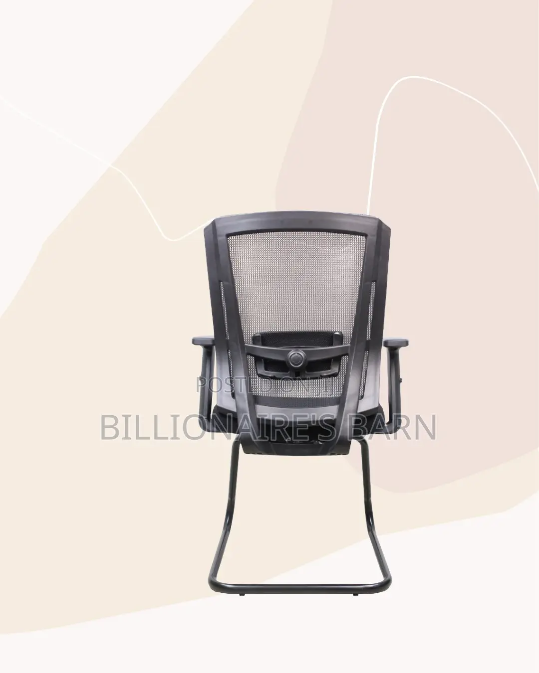 Black Visitor Chair | Cool Airflow for Kenya’S Warm Afternoons