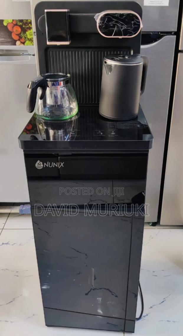 Black and Silver Nunix A1c Bottom Load Hot and Cold Water Dispensers