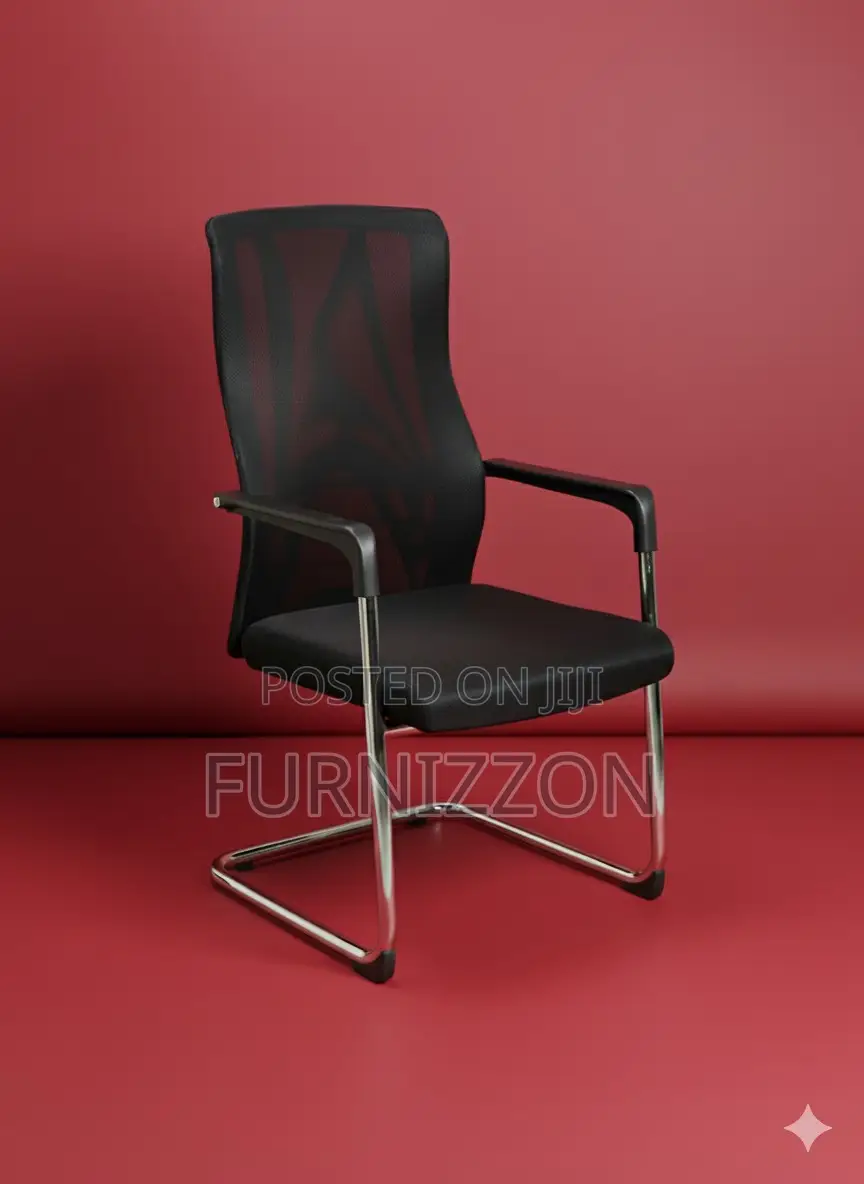Executive High-Back Mesh Office Chair Black for Visitors