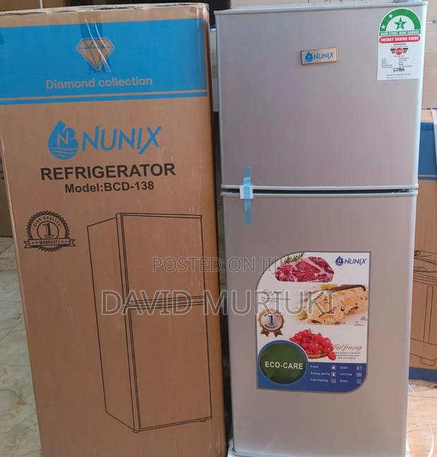 Nunix 138 Litres Large Capacity Refrigerators Fridge -Silver
