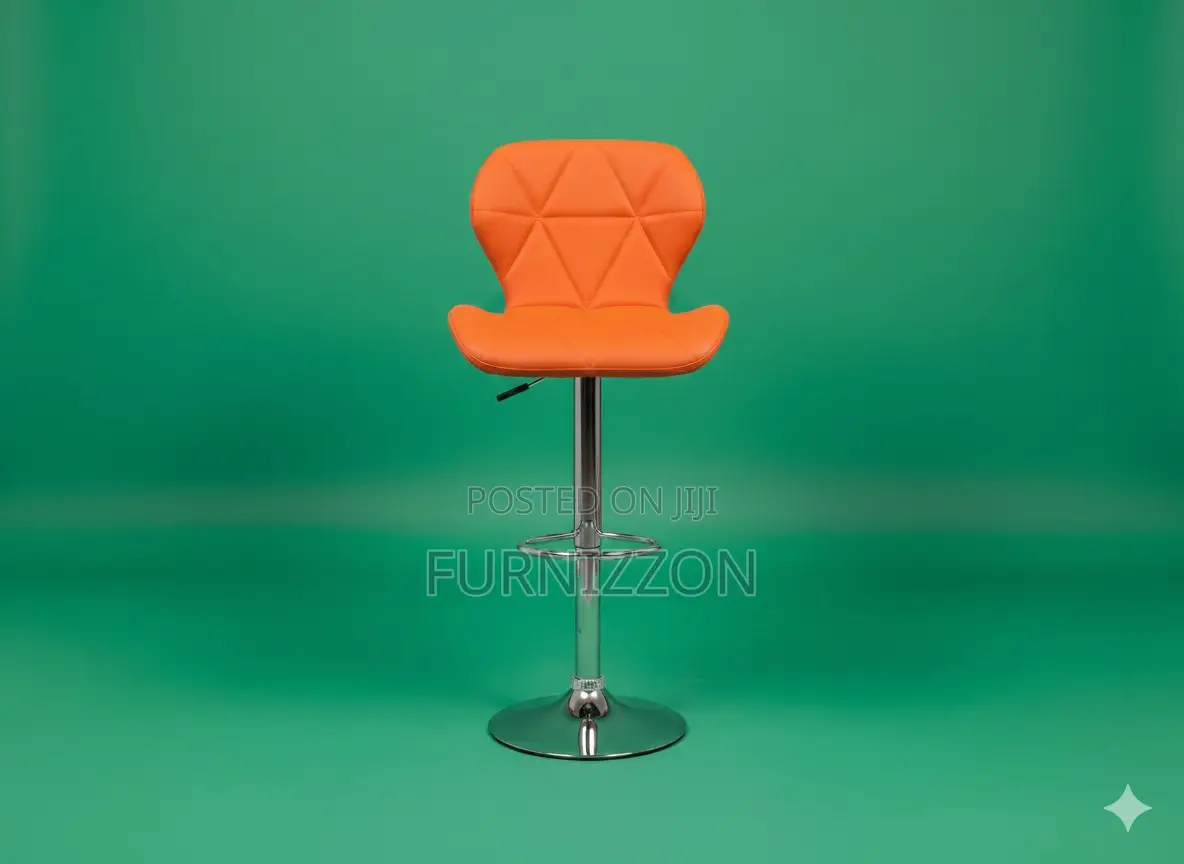 Compact Adjustable Swivel Bar Stool With Backrest