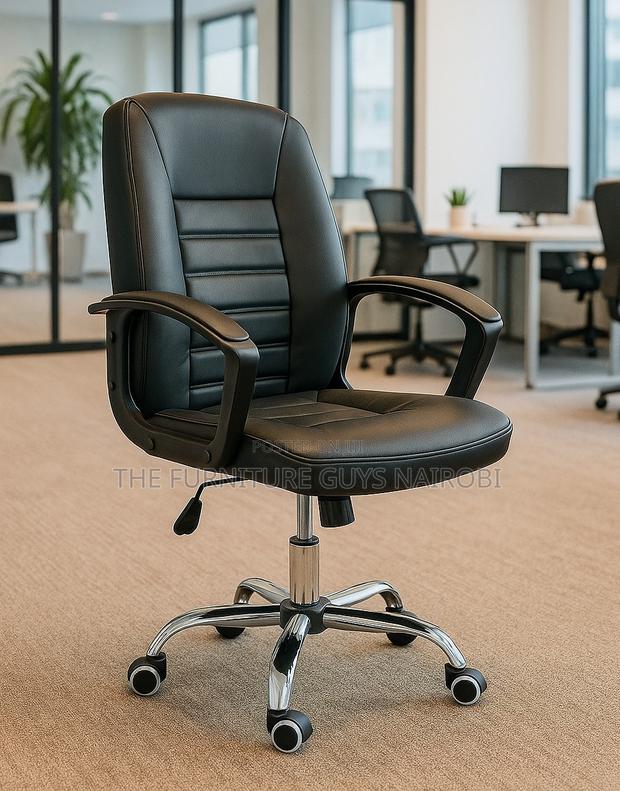 Mid-Back Office Chair | Vegan Leather Edition - main view