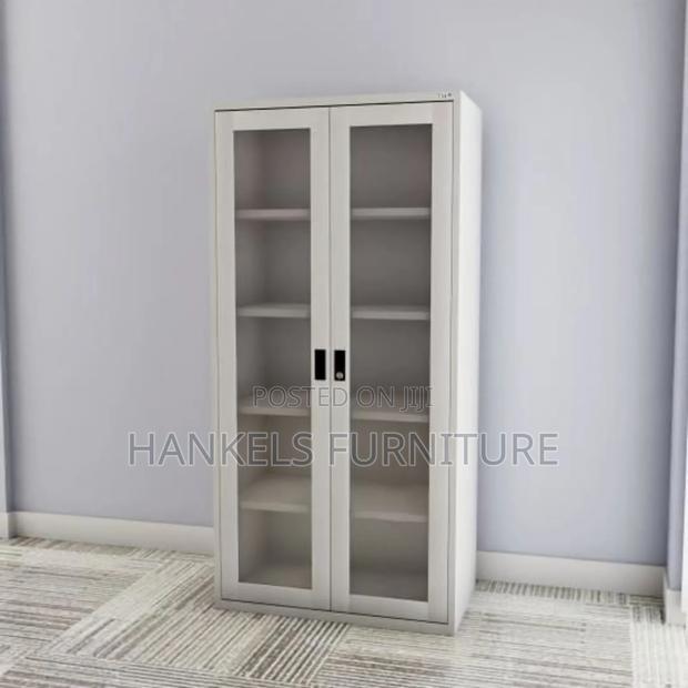 Block Steel Cabinet With Glass Doors - main view