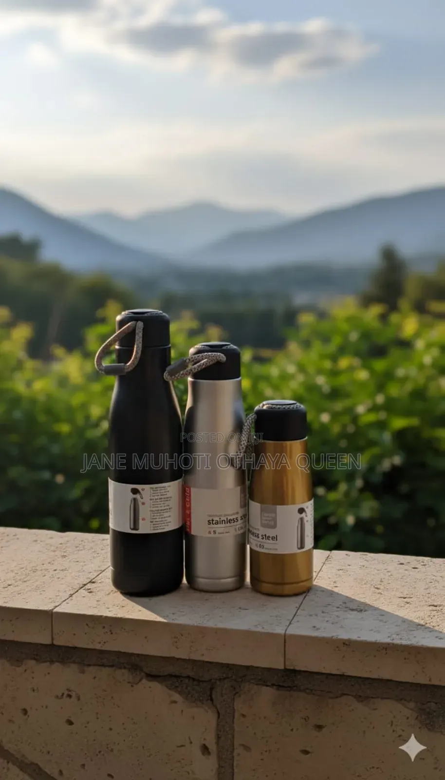 *3pc Kule Kamba String Strap Flask