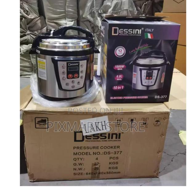 Dessini 6l Electric Pressure Cooker – Fast Safe Cooking