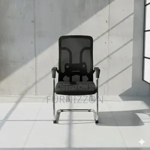 Professional Ergonomic Black Mesh Sled Base Chair