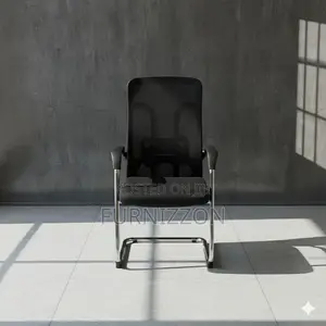 Black Mesh Executive Sled Base Office Chair for Visitors