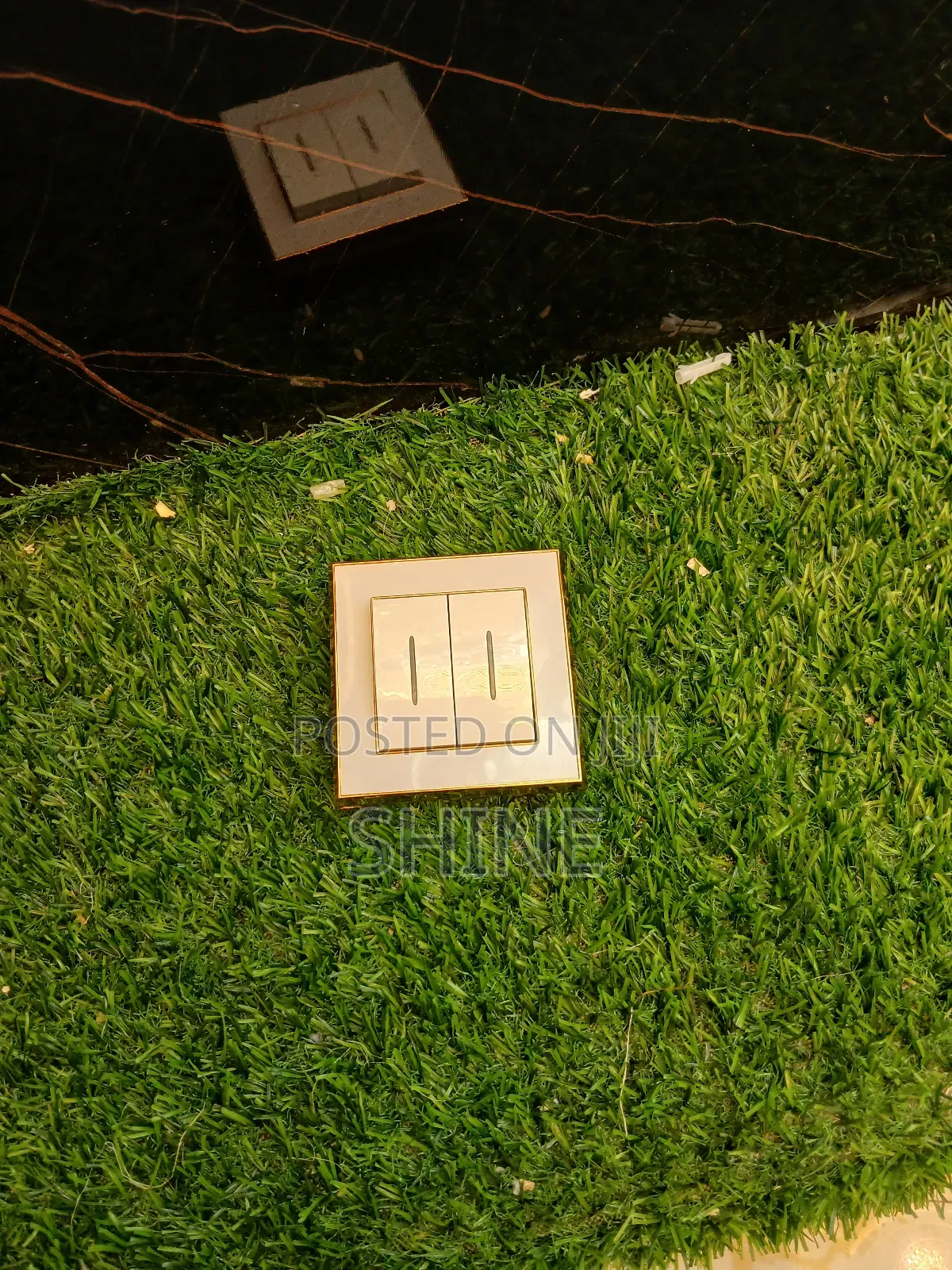 White and Gold Full Range of Switches and Sockets