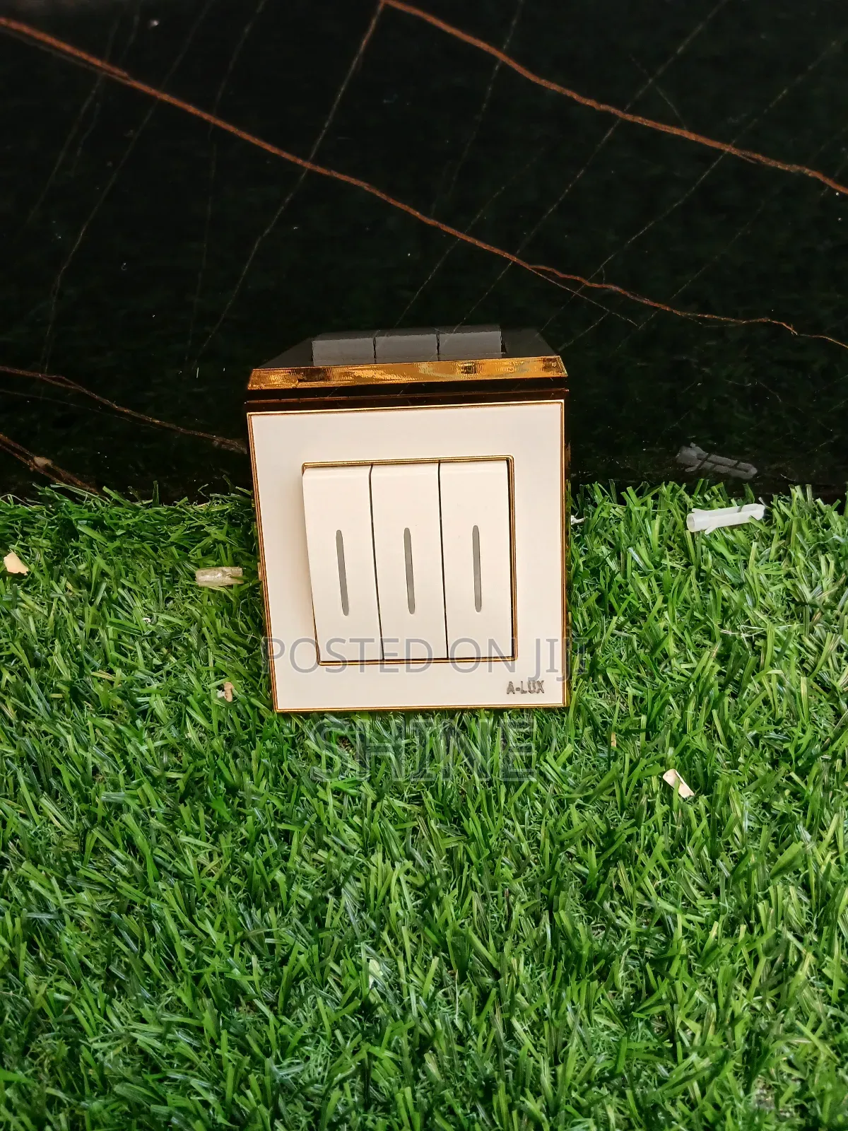 White and Gold Full Range of Switches and Sockets