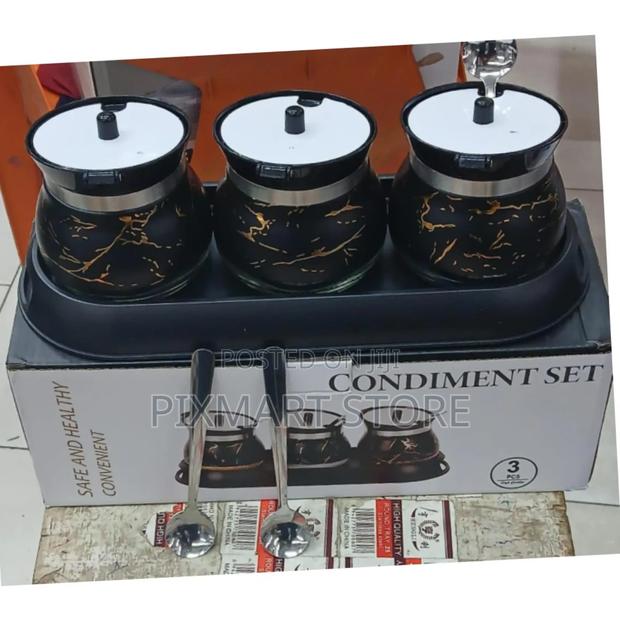 3-Piece Condiment Set for Stylish Dining - main view