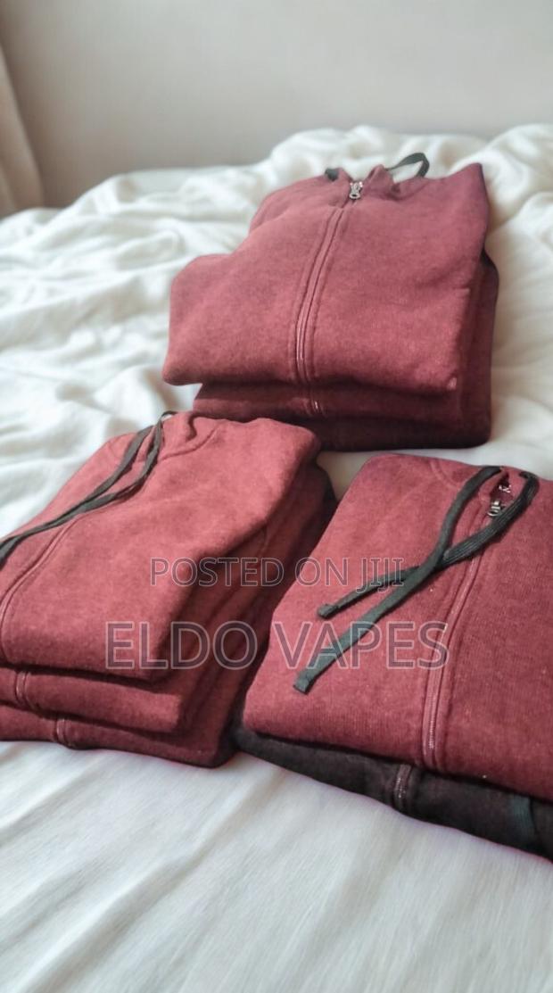 Casual Hooded Sweatshirts – Maroon - thumbnail 3
