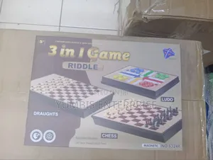 3 in 1 Chess Game With Chess,Ludo,Draughts
