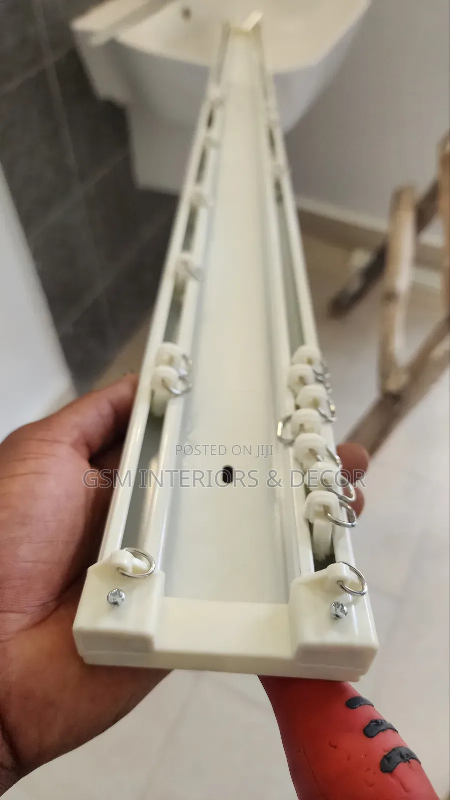 Aluminuim Double Rails With Free Rollers
