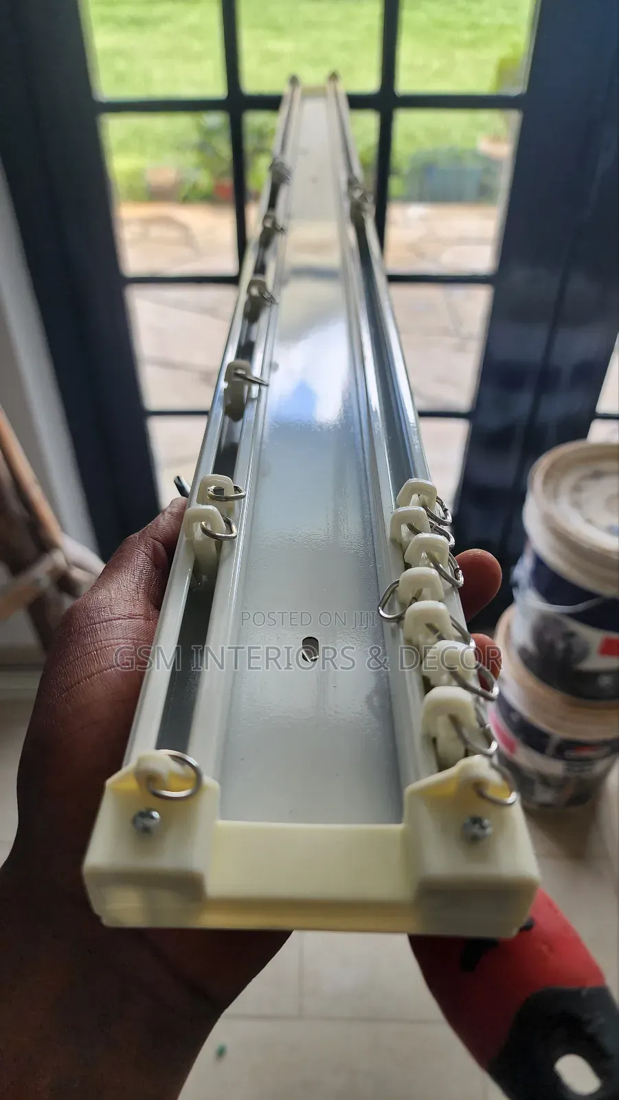 Elegant Aluminuim Double Rails for Heavy Curtains and Sherrs