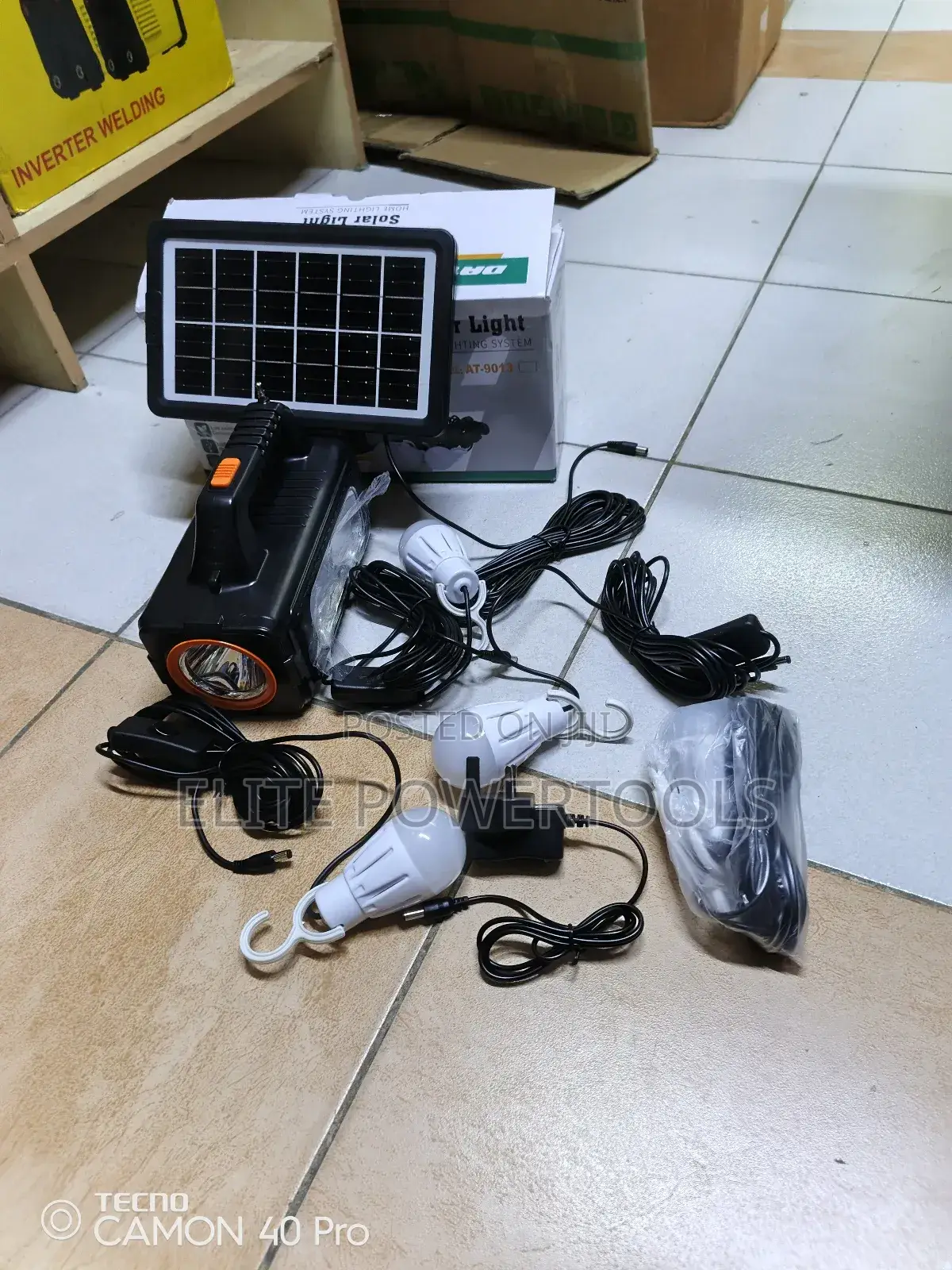 Dat Solar Light System With Bulb, Radio Touch, Solar -9013