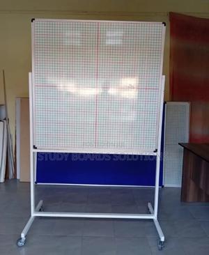 Classroom Magnetic Grid Whiteboard With Wheeled Stand - thumbnail 2