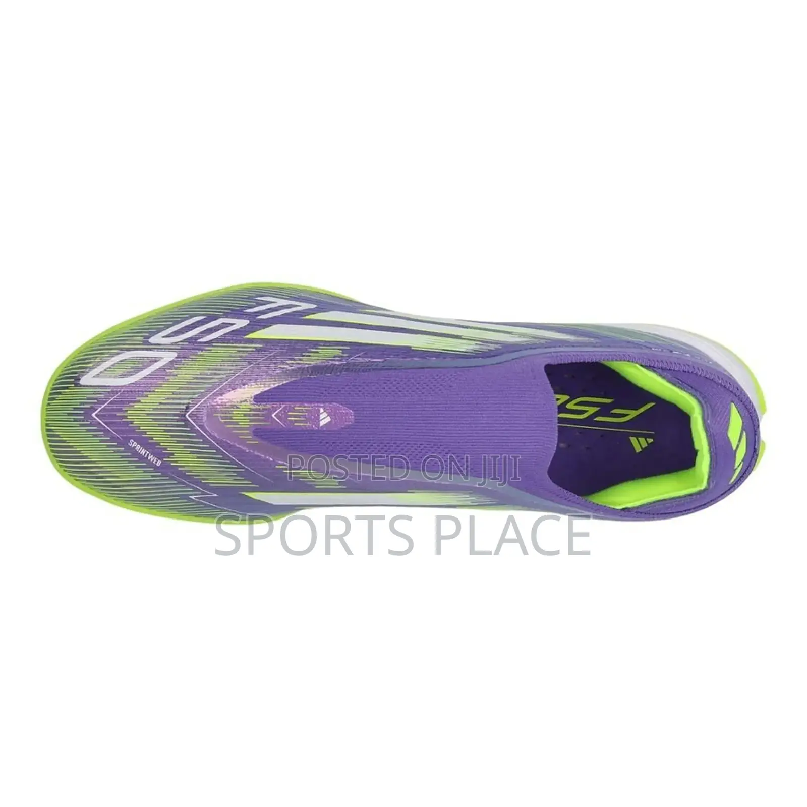 F50 Rush Purple Lucid Lemon Laceless Ag Trainers Football Boots