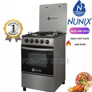 50x55 Nunix 3+1 Standing Cooker With Gas Oven