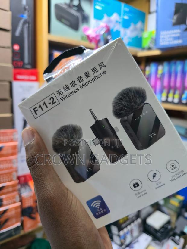 F11-2 Dual Wireless Lapel Microphone Noise Cancelling - thumbnail 2