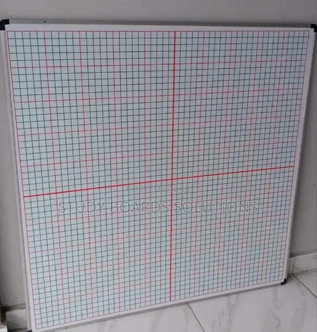120cmx120cm Magnetic Grid/Graph Whiteboard - main view