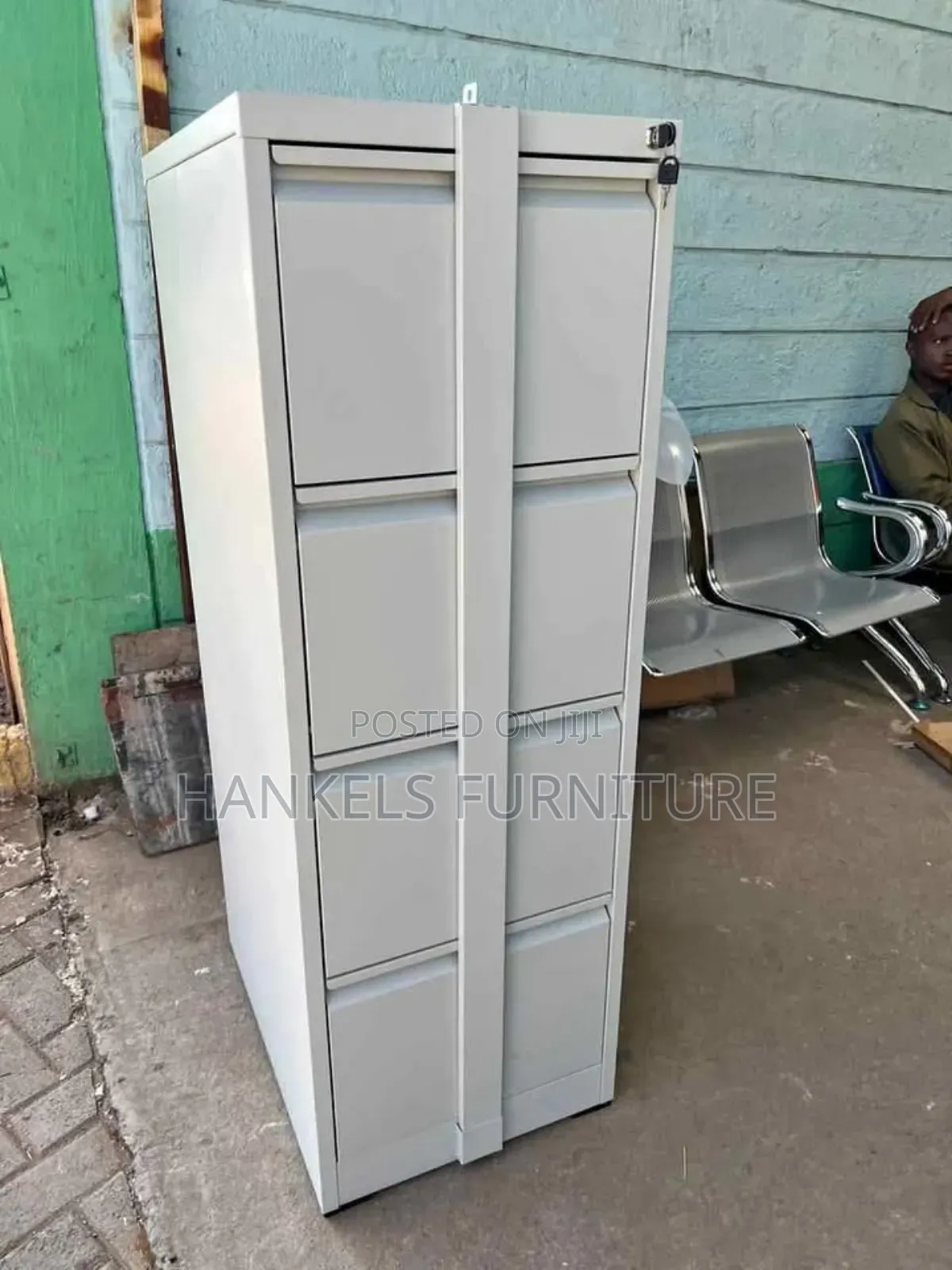 4 Drawer Filing Cabinet With Security Bar – Extra Protection
