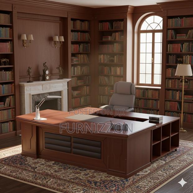 Elegant Boss L-Shaped Executive Desk - main view