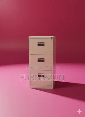 Functional 3-Drawer Metallic Storage Cabinet