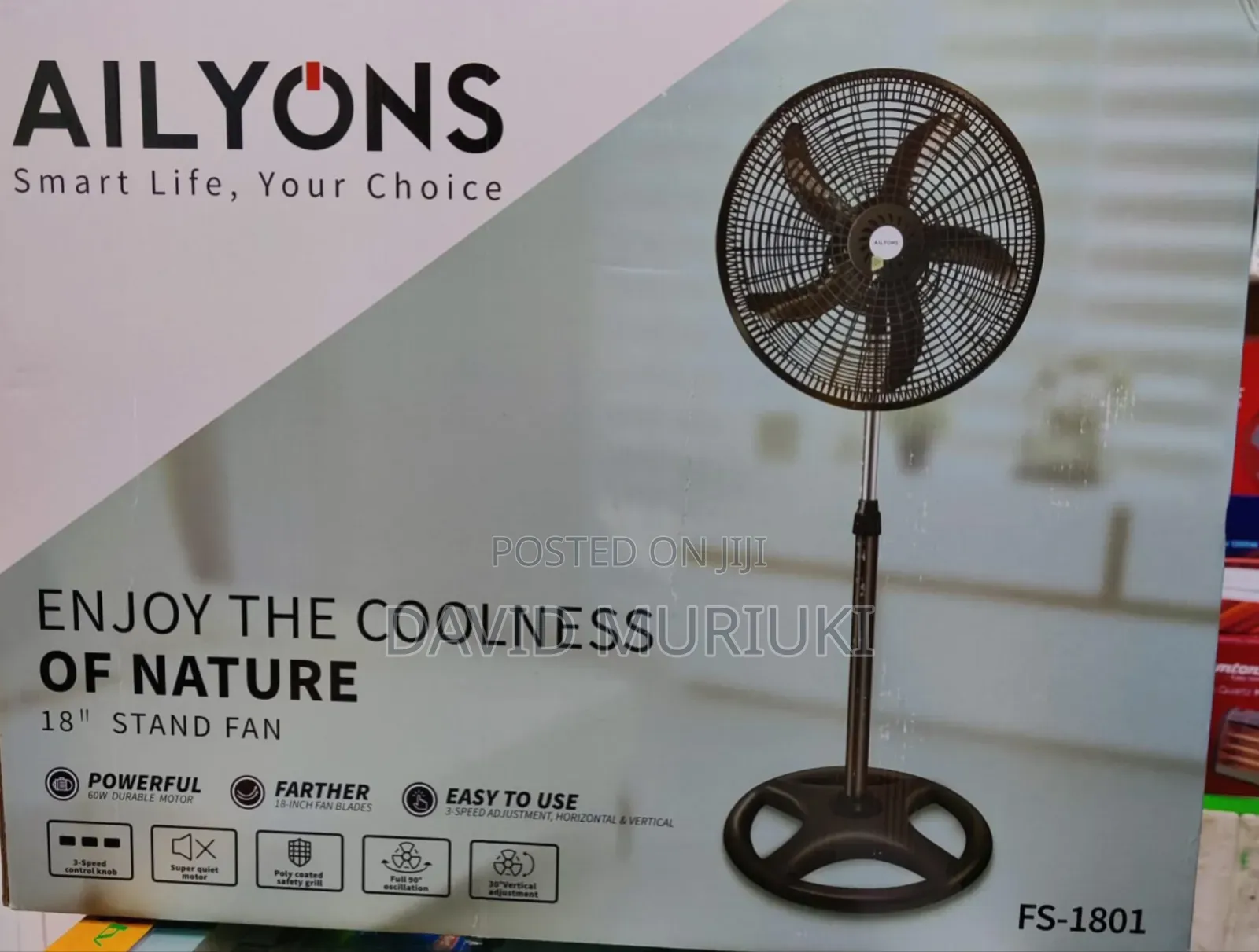 Ailyons 18 Inche Standing Fans
2 Pieces in Box