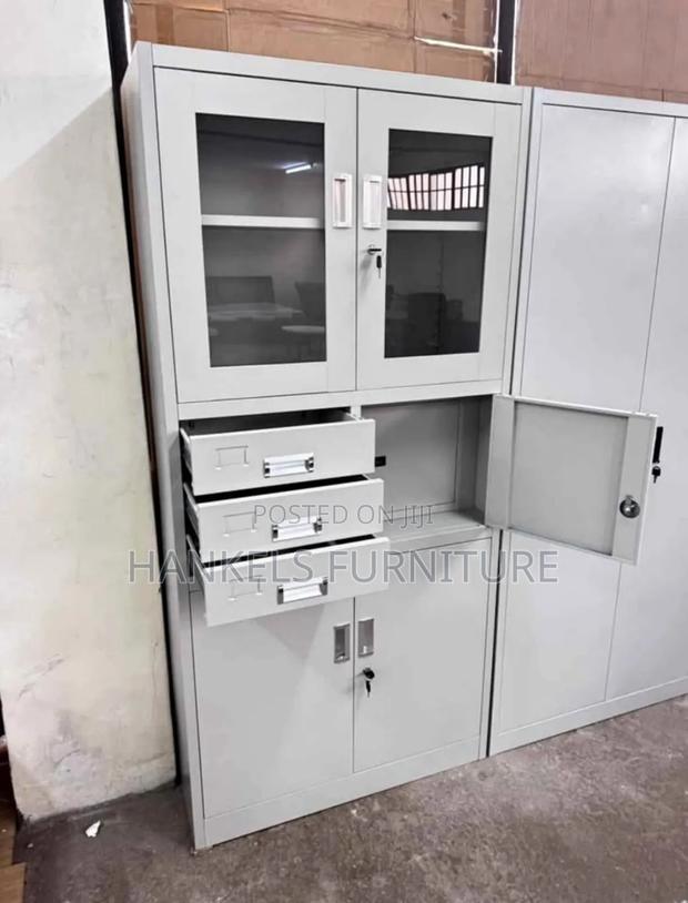 Secure Office File Cabinet With Lockable Safe