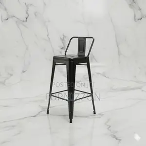 Durable Tolix Low-Back Bar Stool