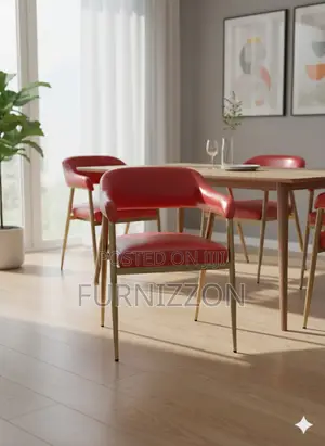 Modern Leather Coffee Dining Armchair