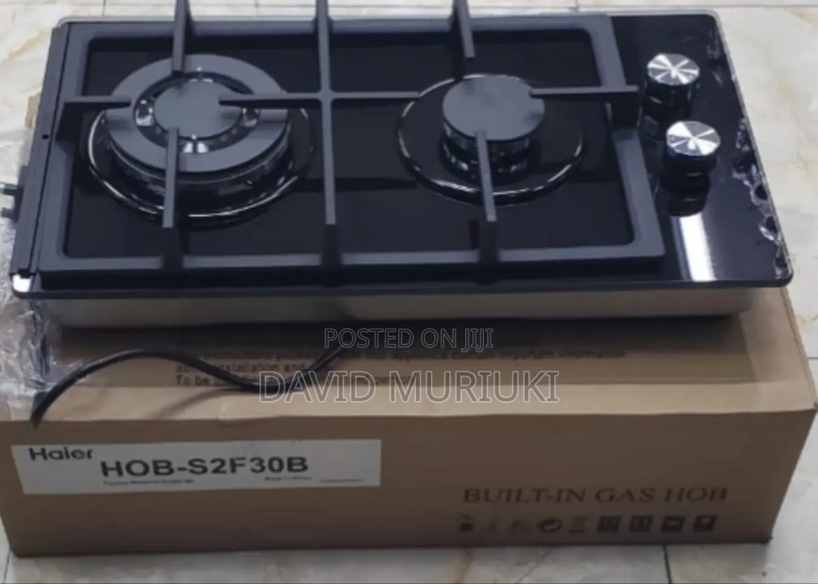 Haier Glass Inbuilts 2 Burners With Wok Burner Hob Cooker