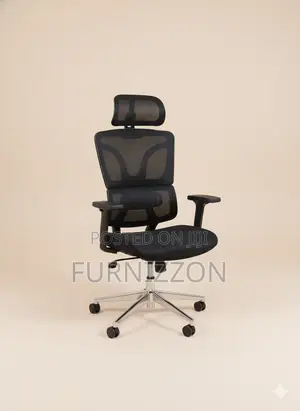 Ergonomic Black Mesh Office Chair With Headrest 3d Lifting Armrests