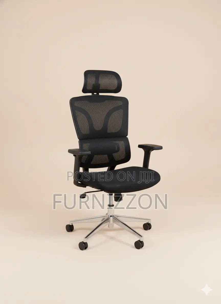 Ergonomic Black Mesh Office Chair With Headrest 3d Lifting Armrests