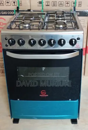 60*65 Eurochef Free Standing 3 Gas Burner +1 Electric Cooker