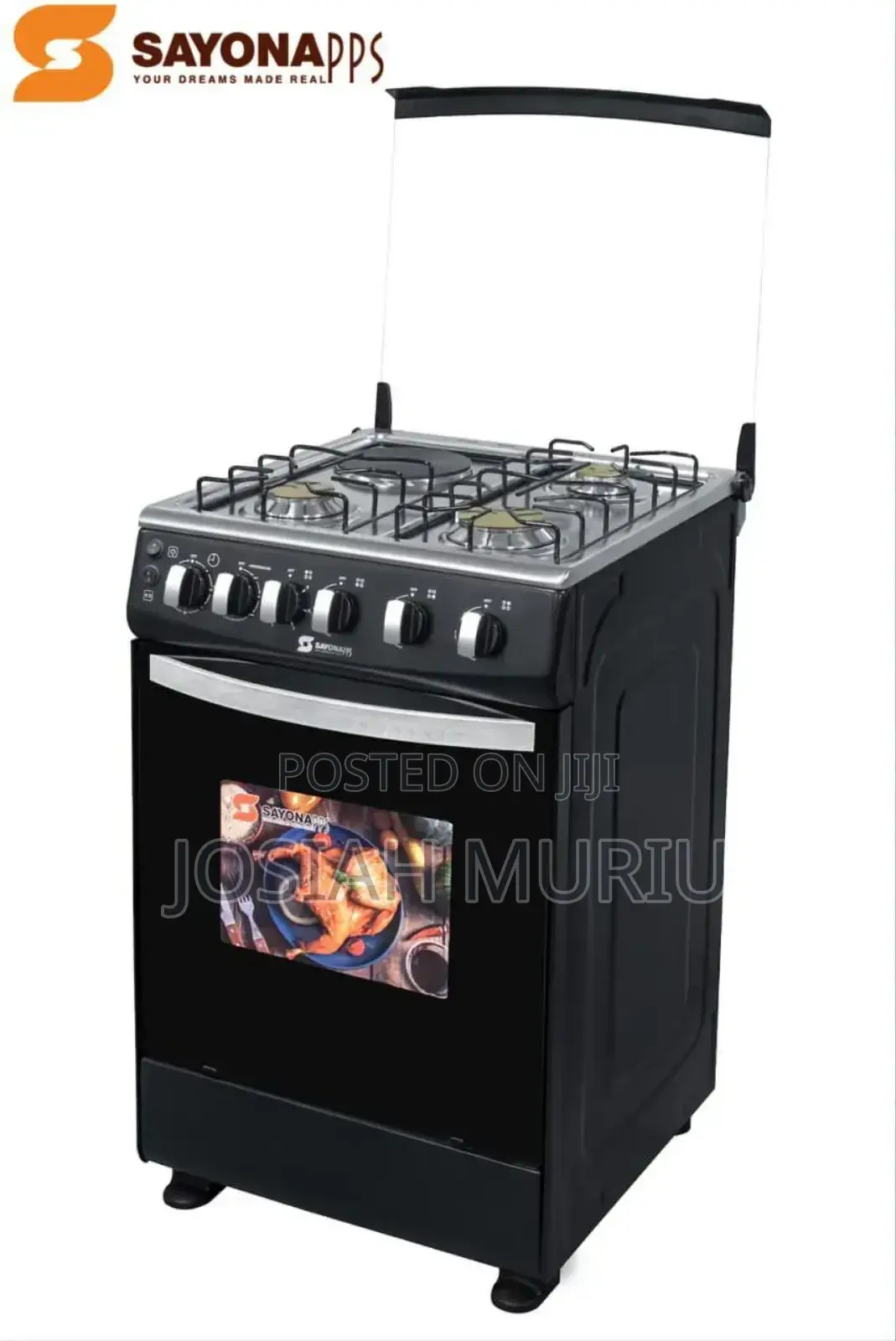 Sayona 3gas+1 Electric Plate Standing Cooker With Gas Oven